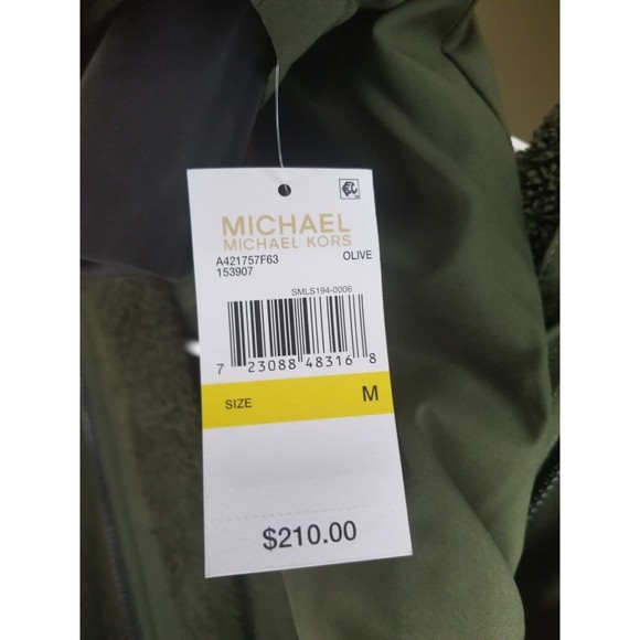 Michael Kors Jacket A421757F63 Size M Color Olive/Green Box 16 - Picture 5 of 5